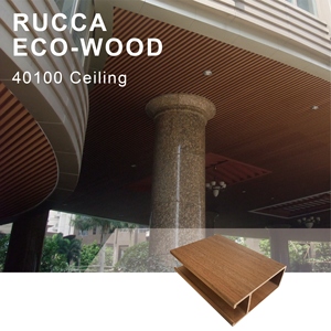Rucca Nhà Máy Giá tùy chỉnh WPC vuông gỗ ống 40*100 mét không thấm nước gạch Trần Vuông WPC gỗ Trần - Product Image 5