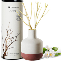 Mescente Vente en gros Bâtonnets de rotin de luxe personnalisés Ensembles de diffuseur de roseaux de parfum avec boîtes d'emballage
