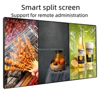 Monitor Video Wall 4K 85 Inci Harga 1X3 Pengontrol Panel TV Indoor LCD Digital Signage Layar Iklan Sambungan Layar