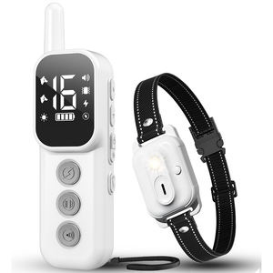 Fabrik preis <span class=keywords><strong>2</strong></span>-in-1 Anti-Bark-Kragen 1000ft Range Fernbedienung Wiederauf ladbar IP67 Wasserdicht> 20 Stunden Batterie Bark Control - Product Image 5