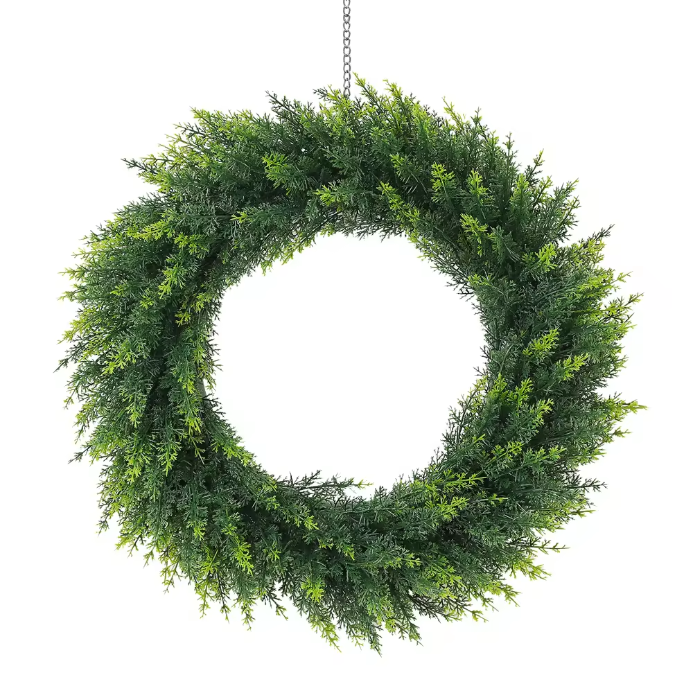 Couronne de cyprès artificielle