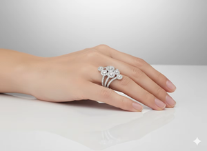 Anillo de Diamantes de Lujo para Mujer, Diamantes Naturales y Cultivados en Laboratorio Disponibles, Plata 925, Oro de 9, 10, 14 y 18 Quilates, Joyería de Diseño - Product Image 4