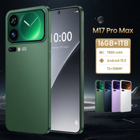 Smartphone M17 Pro Max 7.3 16GB+1TB 5G Dual SIM Kamera 108MP Layar AMOLED HD 7000mAh+ Pengisian Cepat 120W