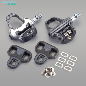 Pédales de vélo sans clip SeeMore ODM OEM ultralégères en fibre de carbone avec système <span class=keywords><strong>Look</strong></span> Keo à 4 roulements - Product Image 1