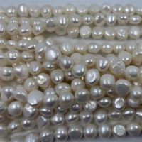 Collier de perles de culture d'eau douce baroques irrégulières naturelles de 10-12 mm pour la fabrication de bijoux DIY