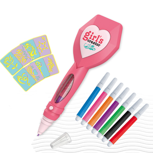 Juego de pluma de tatuaje de belleza <span class=keywords><strong>para</strong></span> niñas, juego de pluma de maquillaje de Adorno - Product Image 6