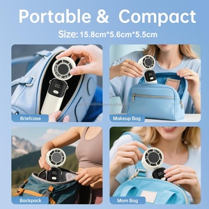 Nouvel Arrivage 2026 – Ventilateur Portable Pliable 100 Vitesses USB à Batterie, Silencieux, pour Refroidissement Personnel et Ventilateur d'Air Portable - Product Image 6