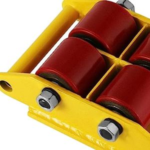 Heavy Duty Machine Dolly Skate Machinery Roller Mover <strong>Cargo</strong> <strong>Trolley</strong> <strong>6</strong> <strong>Ton</strong> 13200lb Steel Rollers 360 Degree Rotation - Product Image 2
