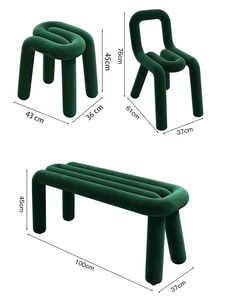 Canapé de salle à manger moderne en tissu, le <span class=keywords><strong>plus</strong></span> beau, avec dossier, chaise de loisirs colorée pour salon - Product Image 2