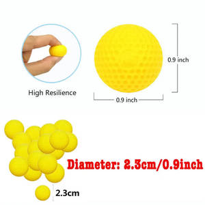 Toy Gun Round Pu 22mm Bullet Rival Nachfüllung Toy Gun Soft Foam Balls Bulets - Product Image 4