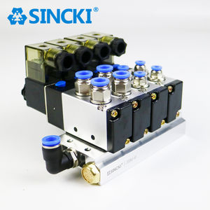 Hochleistungs-Magnetventil der 4V-Serie 4V-Klemme Pneumatische Teile Luft arbeits verteiler Group Island-Serie - Product Image 6