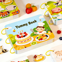 FSC-Zertifiziertes Baby-Beschäftigungsbuch Magic-Tape-Buch Frühkindliche Bildungsbücher mit Klappfunktion