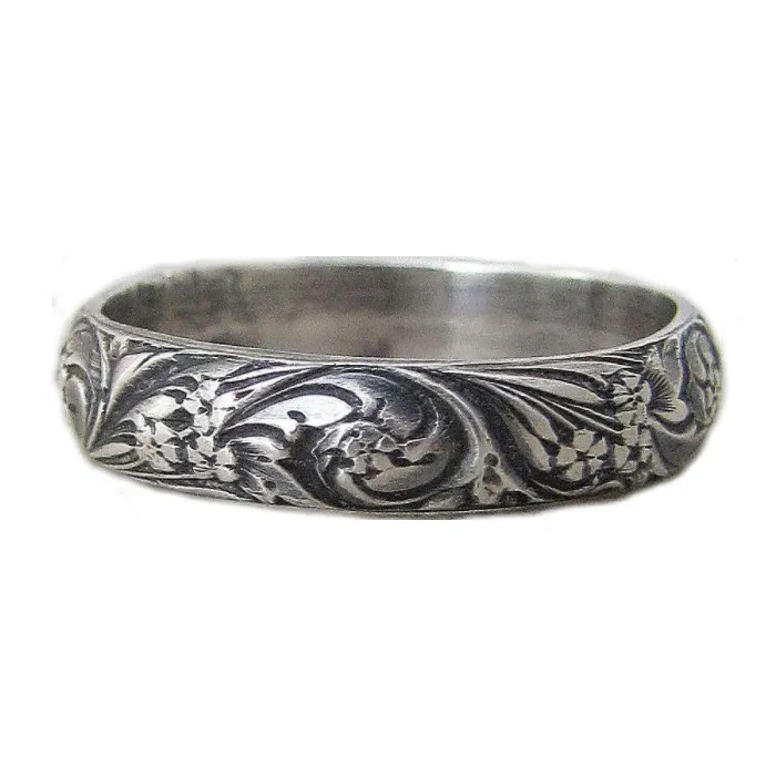 Customized 925 silver silver Ring Engraving old heritage jewelry