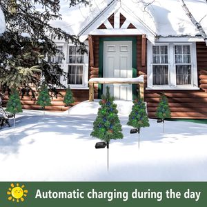 Luci Solari <span class=keywords><strong>LED</strong></span> da Esterno IP65 Impermeabili a Forma di Albero di Natale con Picchetto per <span class=keywords><strong>Giardino</strong></span> e Patio - Product Image 5
