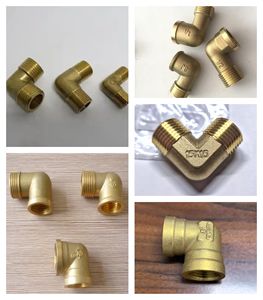 Coude en laiton de 1/2 pouce à 90 degrés avec filetage intérieur et extérieur pour la plomberie, joint spécial - Product Image 5