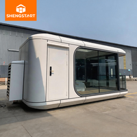 Villa de luxe préfabriquée en conteneur modulaire de 20 pieds ou 40 pieds, petite maison, appartement moderne, hôtel avec chambre et salle de bain pour Airbnb