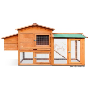 Trung Bình Kích Thước Tùy Chỉnh Màu Đỏ Nâu Nhựa Đường Mái Kim Loại Phụ Kiện Gà Bằng Gỗ Coop Với Làm Tổ Hộp Đẻ Trứng - Product Image 2