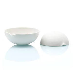 Plato de Evaporación de Porcelana de Fondo Plano de 125mL y 300mL, Platos de Evaporación de Cerámica, Plato de Secado para Laboratorio de Química - Product Image 3