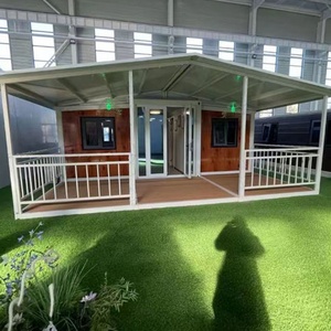 Nouvelle conception de maison extensible à double aile de 20 pieds et 40 pieds, maison préfabriquée modulaire avec maisonnette de luxe de 40 pieds pour <span class=keywords><strong>location</strong></span> Airbnb - Product Image 1