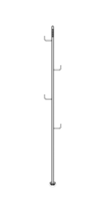 <span class=keywords><strong>Scaldasalviette</strong></span> Elettrico Verticale a Parete in Acciaio Inox SS304 Salvaspazio a Forma di Albero con <span class=keywords><strong>Ganci</strong></span> - Product Image 6