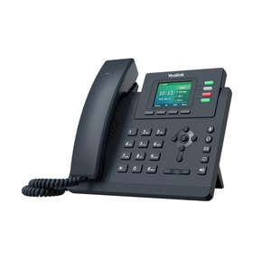Yea-link SIP-T33P l'alimentation <span class=keywords><strong>IP</strong></span> d'entrée de gamme <span class=keywords><strong>sur</strong></span> un <span class=keywords><strong>téléphone</strong></span> filaire Ethernet avec 4 lignes, <span class=keywords><strong>voix</strong></span> HD et écran couleur LCD de 2.4 pouces - Product Image 1