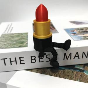 Figura Decorativa de Lápiz Labial Impresa en 3D, Decoración de Escritorio Inspirada en la Belleza, Modelo Coleccionable en Miniatura, Envío desde Almacén en EE. UU. - Product Image 3