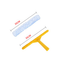 Tampons de nettoyage de vitres de fenêtre de salle de bain de voiture professionnelle T porte-barre de remplacement épurateur de fenêtre en microfibre pour le nettoyage