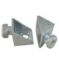Verrous latéraux de conteneur ISO en acier galvanisé pour coins inférieurs 10x10x10cm 500KN