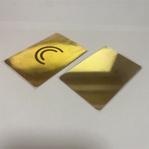 رقائق Nfc معدنية بالكامل ذهبية فاخرة, بطاقة أعمال رقمية مطبوعة بقطر 85x54MM - Product Image 5