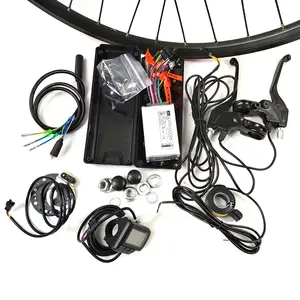 Aksesori sepeda listrik, aksesori sepeda Motor penggerak belakang sepeda Motor 36V 250W / 350W Kit konversi sepeda listrik