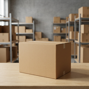 Industrial Storage Brown Corrugated Carton <b>Double</b> <b>Wall</b> <b>Cardboard</b> Shipping Packaging <b>Box</b> - Product Image 1