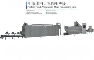 Hoàn toàn tự động cấp thực phẩm cao sợi đậu nành kết cấu protein thực vật Chunk làm cho máy động cơ thép không gỉ hoàn chỉnh - Product Image 4