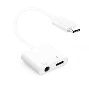 Adaptateur USB C vers <span class=keywords><strong>prise</strong></span> casque 3,5 mm et chargeur, lot de 2 câbles dongle Type C vers <span class=keywords><strong>prise</strong></span> <span class=keywords><strong>jack</strong></span> auxiliaire avec charge rapide PD pour iPhone - Product Image 4