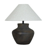 Lampe de table en terre cuite de style japonais Wabi-Sabi, céramique grossière chinoise, lumière d'ambiance, salon, hôtel, maison d'hôtes, chambre à coucher design