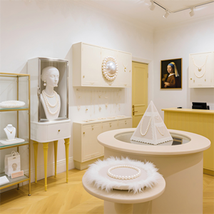 Vitrine de présentation de bijoux et objets de collection <span class=keywords><strong>avec</strong></span> éclairage LED moderne et luxueux, robuste et écologique, pour centre commercial et salon - Product Image 4