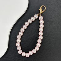 Correa Decorativa para Bolsos de Compras, Llaveros y Bolsos de Noche, Hecha a Mano con Perlas de ABS de Alta Calidad, Elegante y para Jóvenes