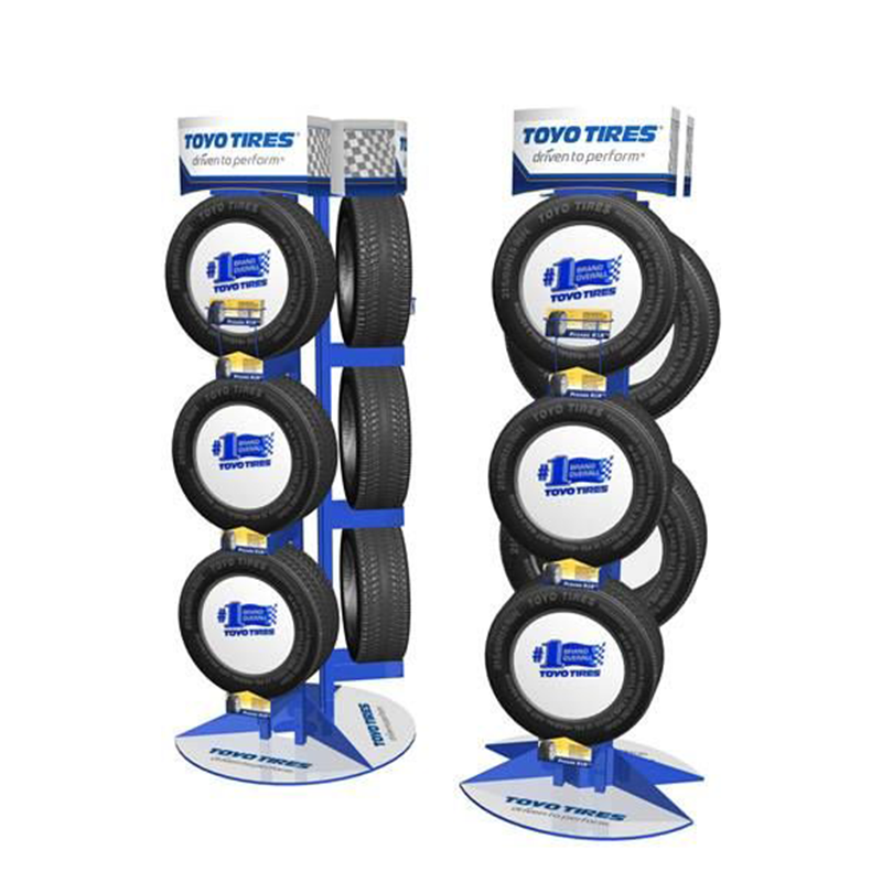 Apache Customizable Metal Tire Display Stand for 4S Shop and Repair Shop Use in Display Racks Category