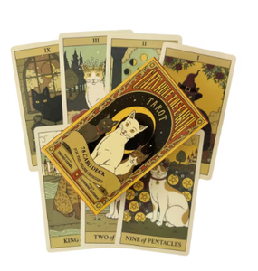 Mèo thống trị trái đất Bài Tarot Bộ bài 78 lá Oracle Phiên bản bói toán bằng tiếng Anh <span class=keywords><strong>Borad</strong></span> Chơi trò chơi - Product Image 5