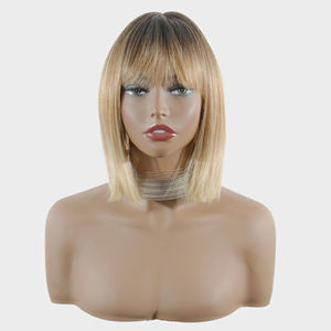 Parrucca Sintetica Bob Liscia all'Ingrosso con Attaccatura <span class=keywords><strong>Naturale</strong></span>, Resistente al Calore, Senza Colla, per Donne, Parrucca di Alta Qualità - Product Image 5