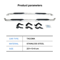 Marchepieds latéraux en acier inoxydable pour Toyota Tacoma - Style Luxe 100% Étanche et Facile à Installer
