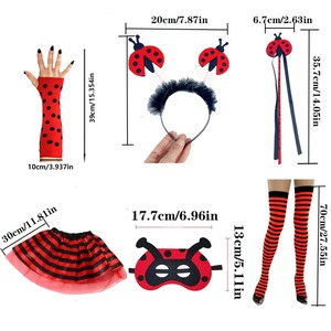 PESENAR coccinella Costume <span class=keywords><strong>da</strong></span> signora insetto costumi per donne costumi di Halloween per bambino Costume coccinella <span class=keywords><strong>vestito</strong></span> coccinella - Product Image 2