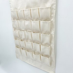 Calendrier <span class=keywords><strong>de</strong></span> l'Avent en <span class=keywords><strong>toile</strong></span> <span class=keywords><strong>de</strong></span> <span class=keywords><strong>jute</strong></span> vierge pour sublimation, compte à rebours <span class=keywords><strong>de</strong></span> Noël avec 25 poches, décorations murales en tissu pour la maison - Product Image 3