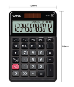 Máy tính để bàn máy tính 12 chữ số lớn LCD hiển thị nhiệm vụ nhập khẩu & Thuế máy tính cho văn phòng & trường pin dự phòng tiết kiệm năng lượng - Product Image 1