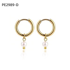 Fashion ARO with Pearl Earrings PE2989 for Women High Quality Jewelry - Product Image 2