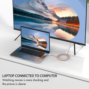 Nuevo 2M USB3.1 a HDMI/HDTV AV <span class=keywords><strong>TV</strong></span> Cable Adaptador 4K tipo C a HDMI Cable 4K 60Hz adaptador para teléfono portátil - Product Image 5