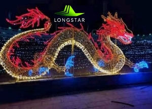 Décoration de célébration du festival 2025 Baleine, requin, affichage d'éclairage en forme de dinosaure Décoration extérieure - Product Image 5