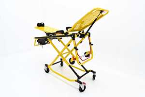 Brancard d'<span class=keywords><strong>ambulance</strong></span> à chargement automatique pour transfert de patients EMS, avec cadre en X réglable en hauteur sur 8 niveaux - Product Image 6
