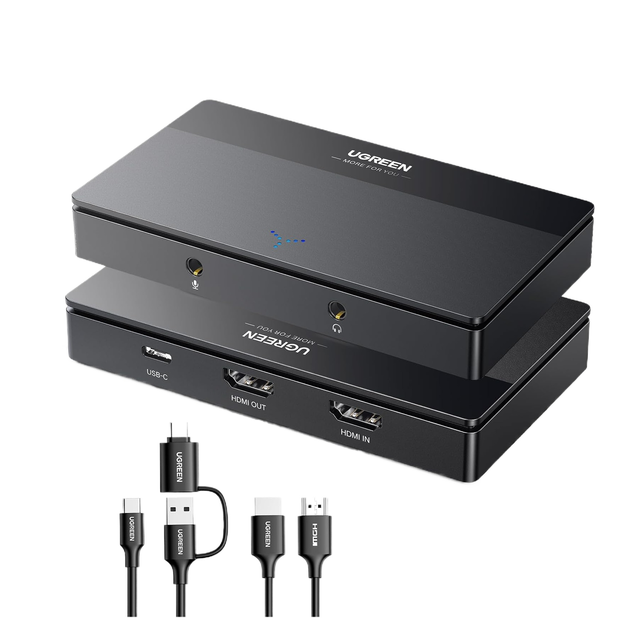 4K Video Capture Card, Full HD 1080P 60FPS USB/Type-C 3.0 Video Capture Device With Ultra-Low Latency for Streaming