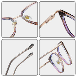 87263 Montura de Gafas Estilo Ojo de Gato, TR90, Metal, Montura Completa, Protección Contra Luz Azul, Gafas para Computadora, Anti Radiación, Para Mujeres y Hombres - Product Image 3