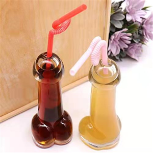 Cangkir gelas anggur minuman bentuk <span class=keywords><strong>Penis</strong></span> transparan cangkir koktail cangkir Bar gelas Dildo pesta bujangan - Product Image 2